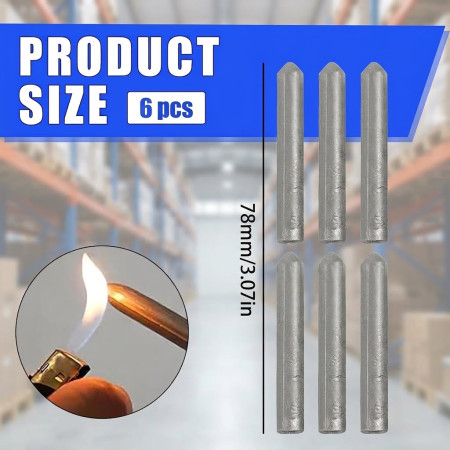 6 pcs Universal Stainless Steel Welding Rods(Low Temperature Easy Melt)
