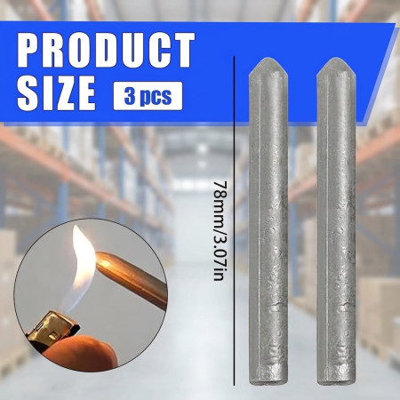 3 pcs Universal Stainless Steel Welding Rods(Low Temperature Easy Melt)