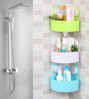 Plastic Corner Triangle Shelf(3pcs)- 2590